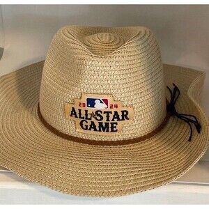2024 MLB All Star Game Cowboy Straw Hat 47 Brand OSFA Beige NEW WITH TAGS